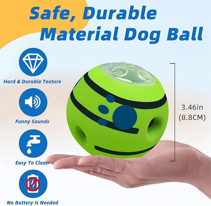 Interactive Puzzle Dog Treat Ball, Treat Dispensing Enrichment Dog Toys Ball - Image 4