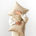Pack of 2 Oversized Leather Pillow Cover Neutral Decorative, by GEGELICA
