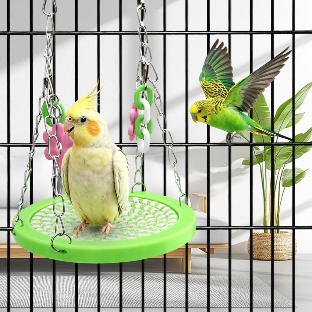 Litewoo Bird Swing Hammock Stand Climbing Toys for Parrot Cage