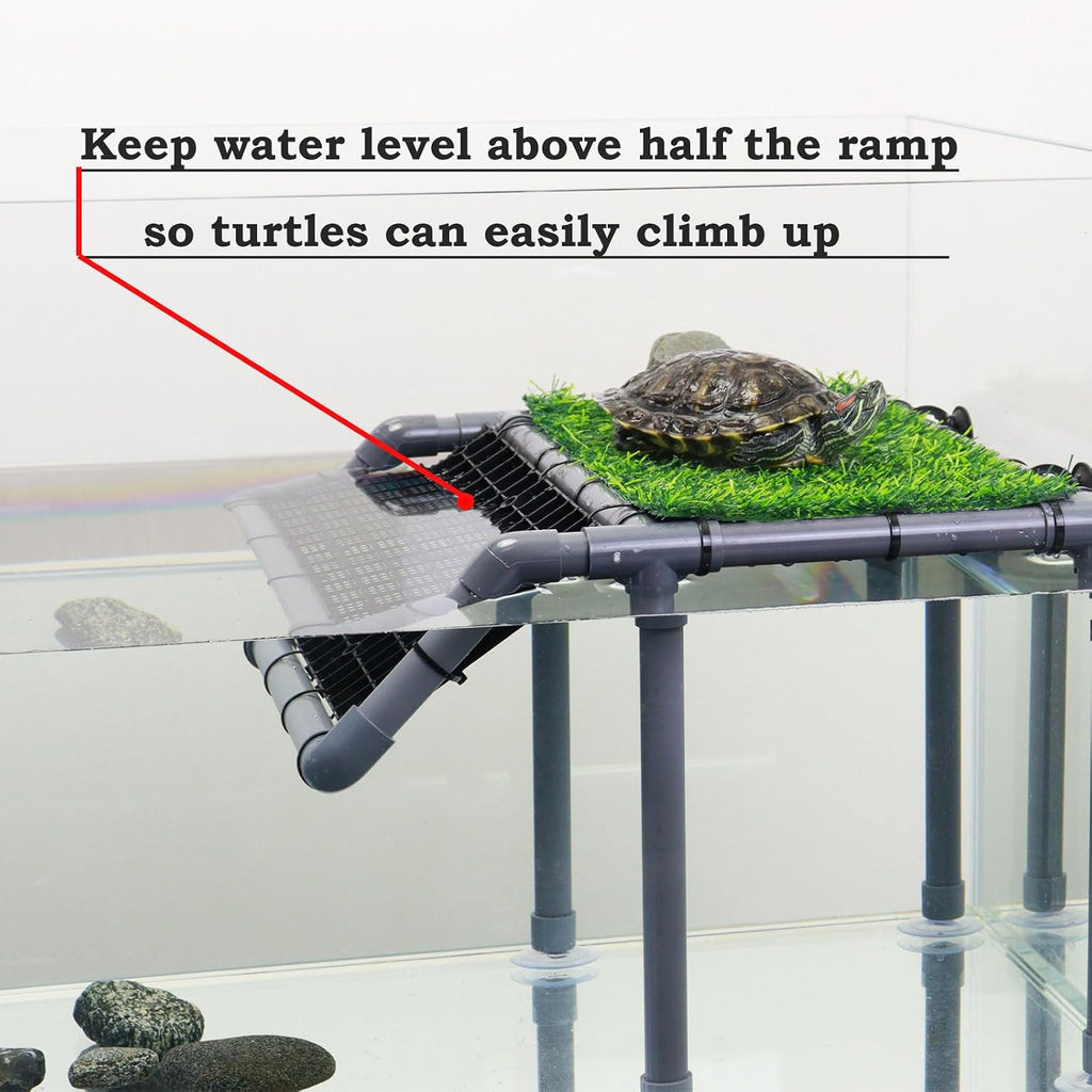 Extra Large Turtle Basking Platform with Artificial Grass