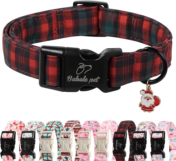 Christmas Dog Collar for Large Dogs by Babolepet