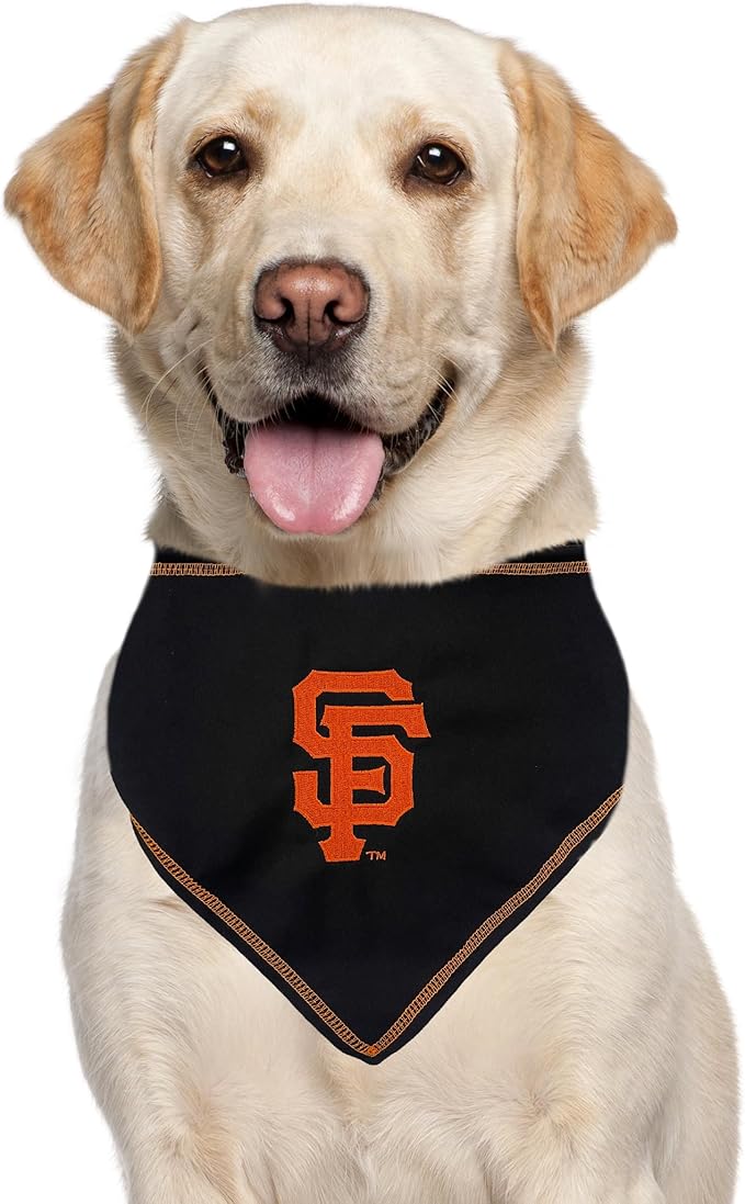 Pets First MLB SAN Francisco Giants TIE Bandana, Large/X-Large. Dog Bandana - Image 6