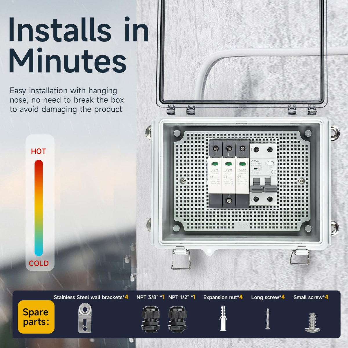 Junction Box Outdoor Waterproof Electrical Boxes IP67 Plastic Enclosure