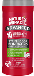 Nature's Miracle Advanced Pet Stain & Odor Eliminating Wipes, 30 Count