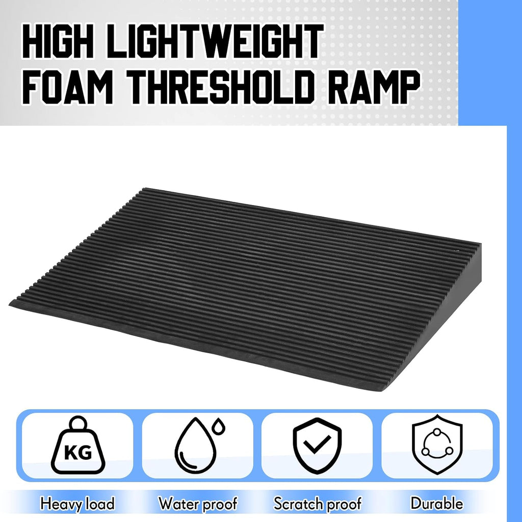 EVA Foam Threshold Ramp for Wheelchair, Black, 36" L X 18" w X 3" h