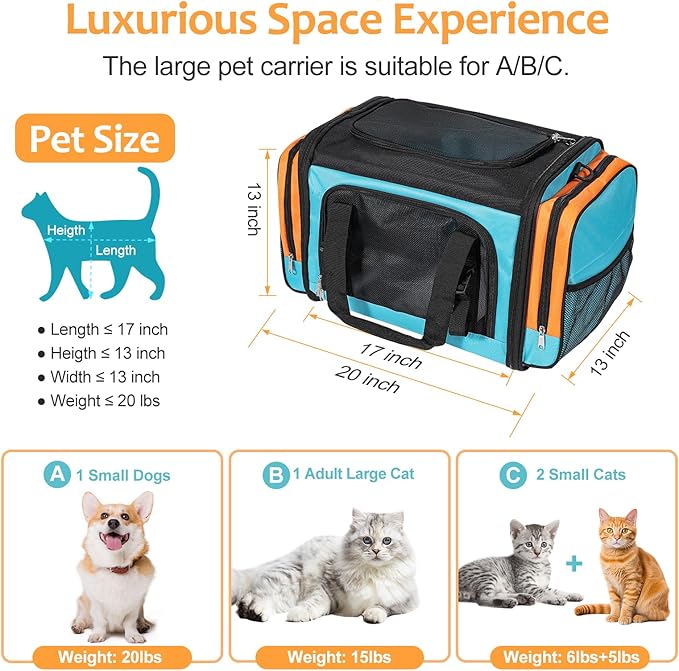 Discala Large Cat Carrier, Pet Carrier, Dog Carrier - Image 2