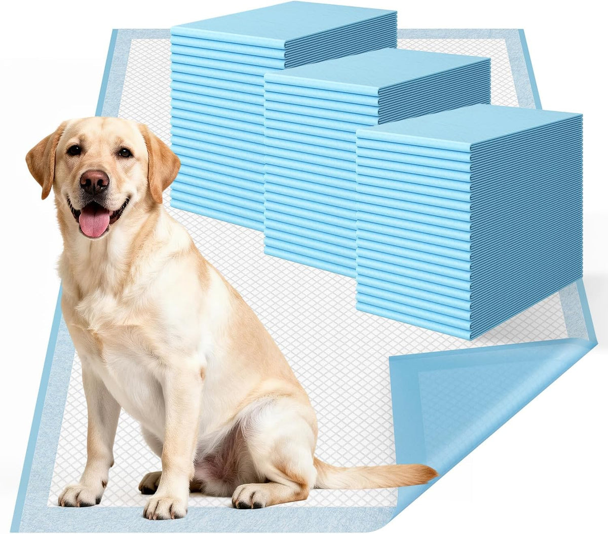 Dog Pee Pads Extra Large 31"x36" 60 Count, Disposable Puppy Training Pads, Super Absorbent Leak-Proof Pads for Dogs, Cats, Rabbits
