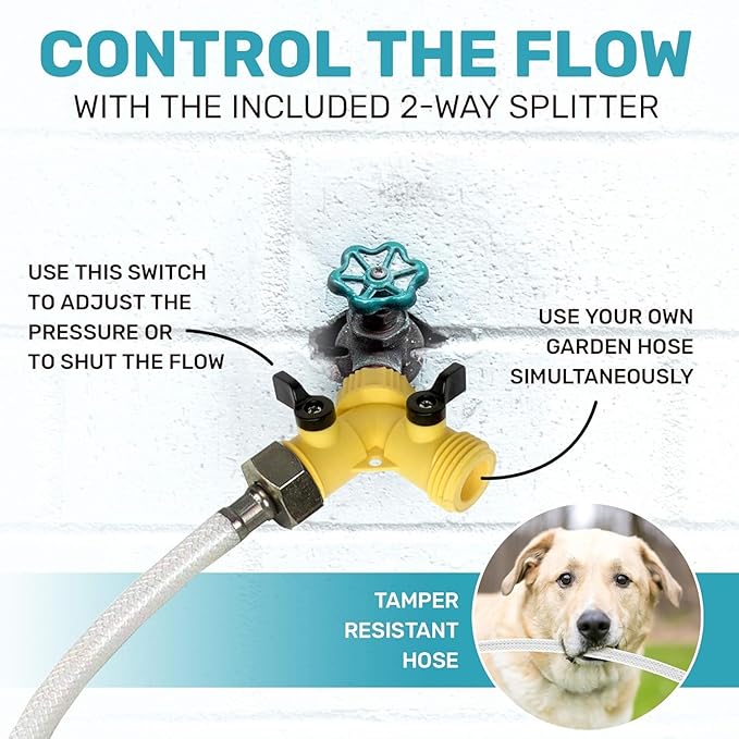 Scuddles Dog Sprinkler, Paw Activated Water Fountain, Outdoor Dog Water - Image 4