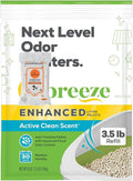 Cat Breeze Enhanced Cat Litter Pellets - Active Clean Scent, Refill 3.5 lb with Aurora Pet Wipes