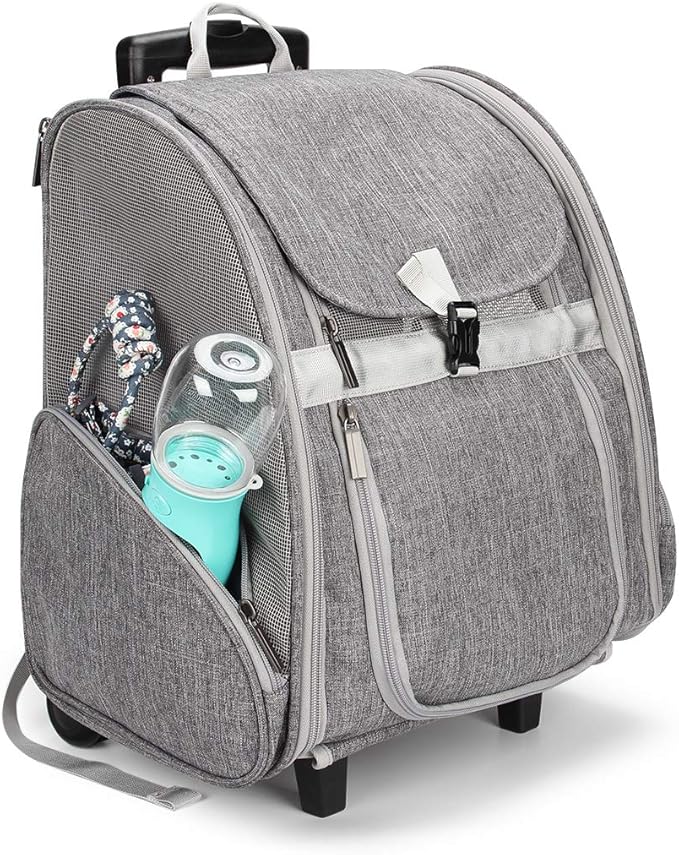 Lollimeow Pet Rolling Carrier, Dog Backpack - Image 7