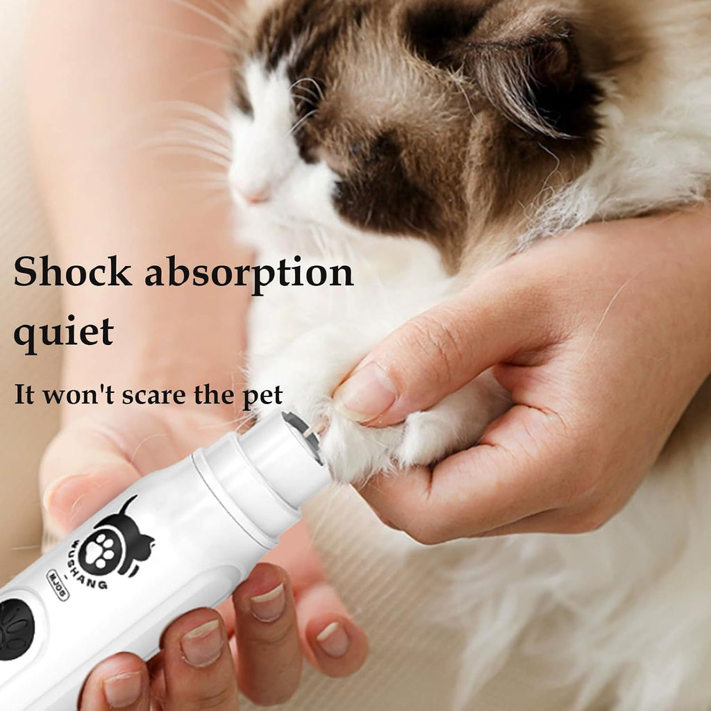 Super Handy Latest Model, Upgraded Dog Nail Grinder - Professional 3-Speed Ultra-Quiet Electric pet Nail Trimmer, Painless paw Care and Grinding, Suitable for Small, Medium, Large Dogs, Cats