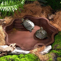 Turtle Bathing Pool, Reptile Feeding Dish Water Pot,Turtle Bathing Pot