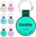 Silent Silicone Dog Tags, Custom Engraved Pet ID Tags by Brayhoo
