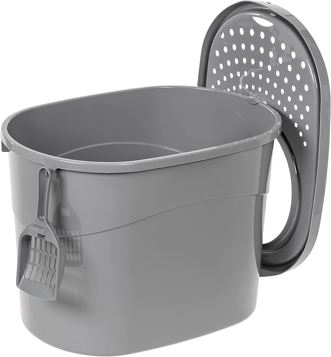 Amazon Basics Large Cat Litter Box - Image 4