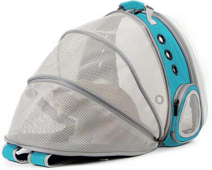 Back Expandable Cat Backpack Carrier, Fit up to 12 lbs, Space Capsule Bubble - Image 5