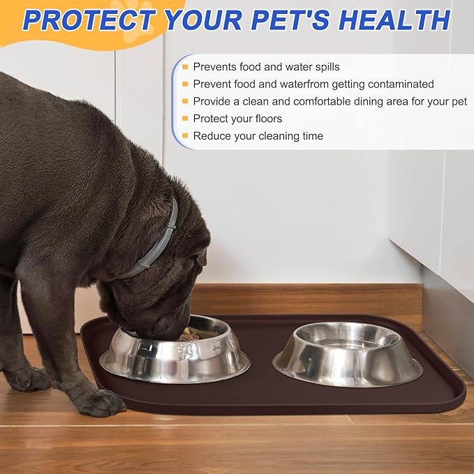 Silicone Pet Feeding Mat with Raised Edge - Image 5