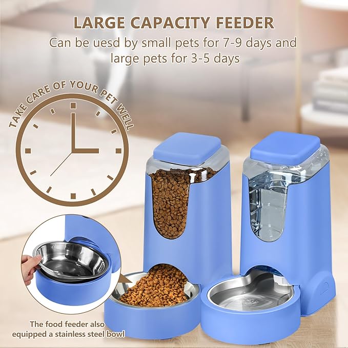 HWONMTE Portable Automatic Cat Feeder and Water Dispenser - Image 5