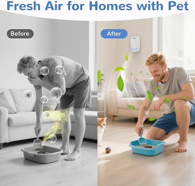 Air Ionizers, Plug in Negative Ion Air Purifier, Pet Odor Eliminator - Image 4
