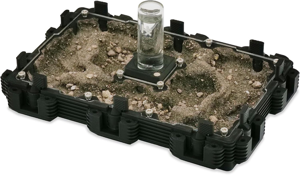 Ant Farm Natura Module 3:2 – Professional, Modular and Adaptable to Many Species – Adjustable Humidity System with 4 Outlets (Red)