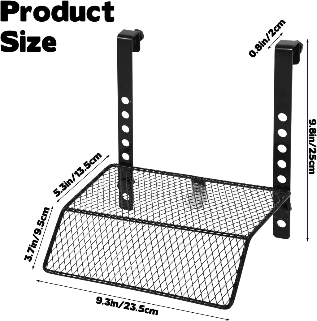 FMOACEN Hanging Turtle Basking Platform Heavy Duty Metal Dock Non-Slip Ramp Height Adjustable Dual Hooks Easy Install Fits 10-20 Gallon Tanks Reptile Tank Accessories for Baby Turtle Frogs