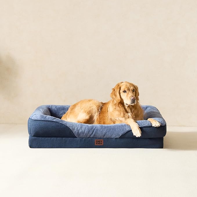 EHEYCIGA Orthopedic XL Dog Bed for Large Sized Dog, Waterproof Liner & Washable - Image 8