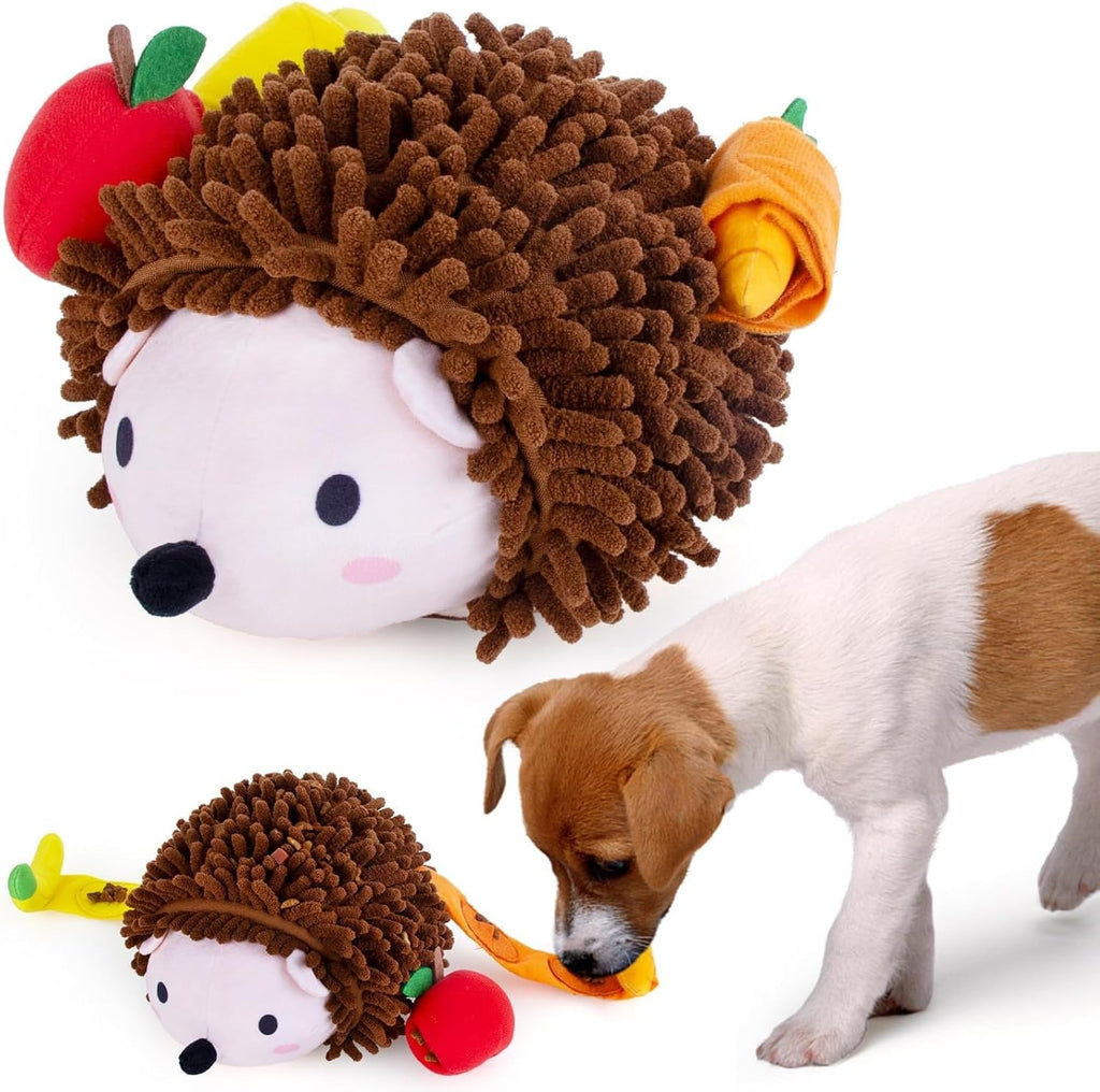 AWOOF Dog Snuffle Toy, Squeak Dog Toys for Stress Release & Boredom Relief, Dog Puzzle IQ Training, Snuffle Foraging Instinct Training, Detachable Puzzle Enrichment for Medium Small Dogs