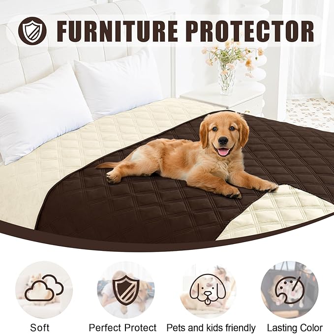 Smiry Waterproof Dog Bed Cover Blanket 40x70, Soft Reversible Pet Blanket - Image 8