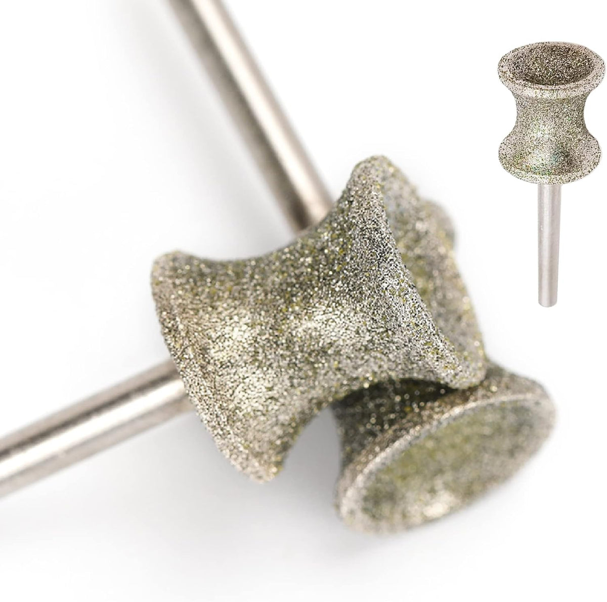 2 Pack Diamond Dog Nail Grinder Bits for Rotary Tool Fits Dremel and Many Others