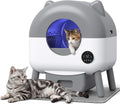 WARCAT Self-Cleaning Litter Box – APP Control, Sensors, Silver