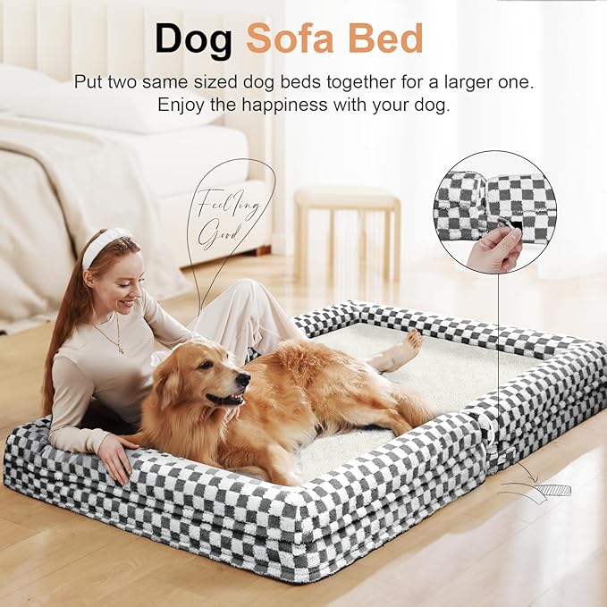 Large Dog Bed Orthopedic Washable: Beds Bolster XL Bed Medium Large Dogs Egg - Image 3