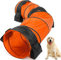 28 in 10 Foot Orange Extra Large Dog Agility Tunnel by Briwooody