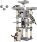 Feandrea 67.7-Inch Multi-Level Cat Tree for Large Cats, with Cozy Perches