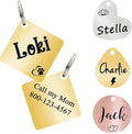 Ultra Joys Cat ID Tag Personalized Pet Tags, Durable Stainless Steel Small Pet by UltraJoys