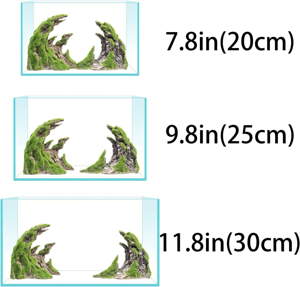 Novelsite Fish Tank Accessories, Aquarium Decorations, Scenery, Rock Ornaments - Create Aquatic Beauty with Premium Aquarium Decorations,8.5" W x 4.5" H x 3.2" D