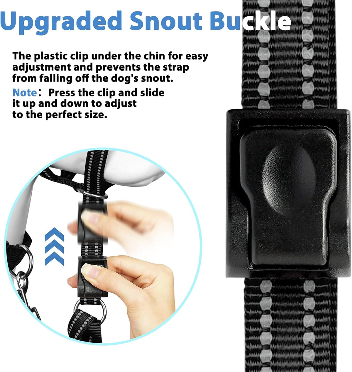 BARKLESS Soft Dog Head Collar, Patented Padded No Pull Training Head Halter