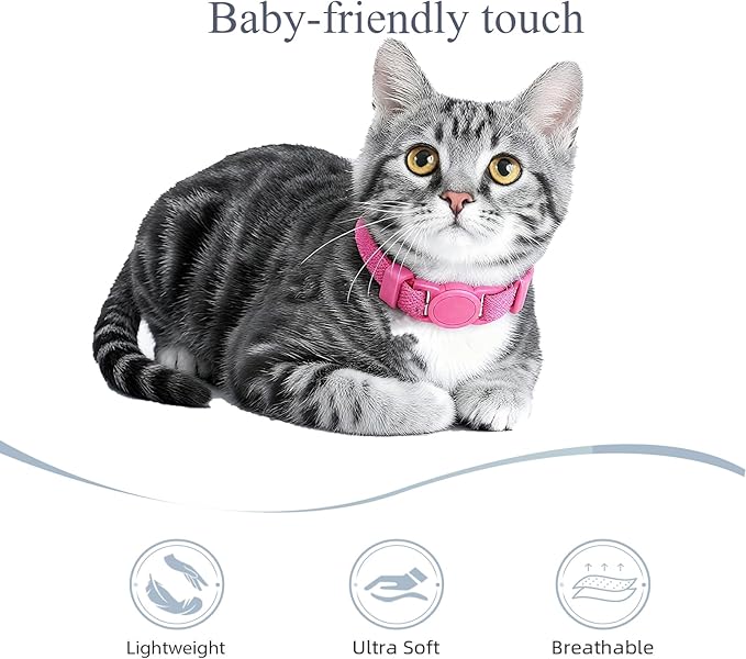 Breakaway Cat Collar with Bell, Safety Buckle Kitten Collar, Elastic Strech - Image 3