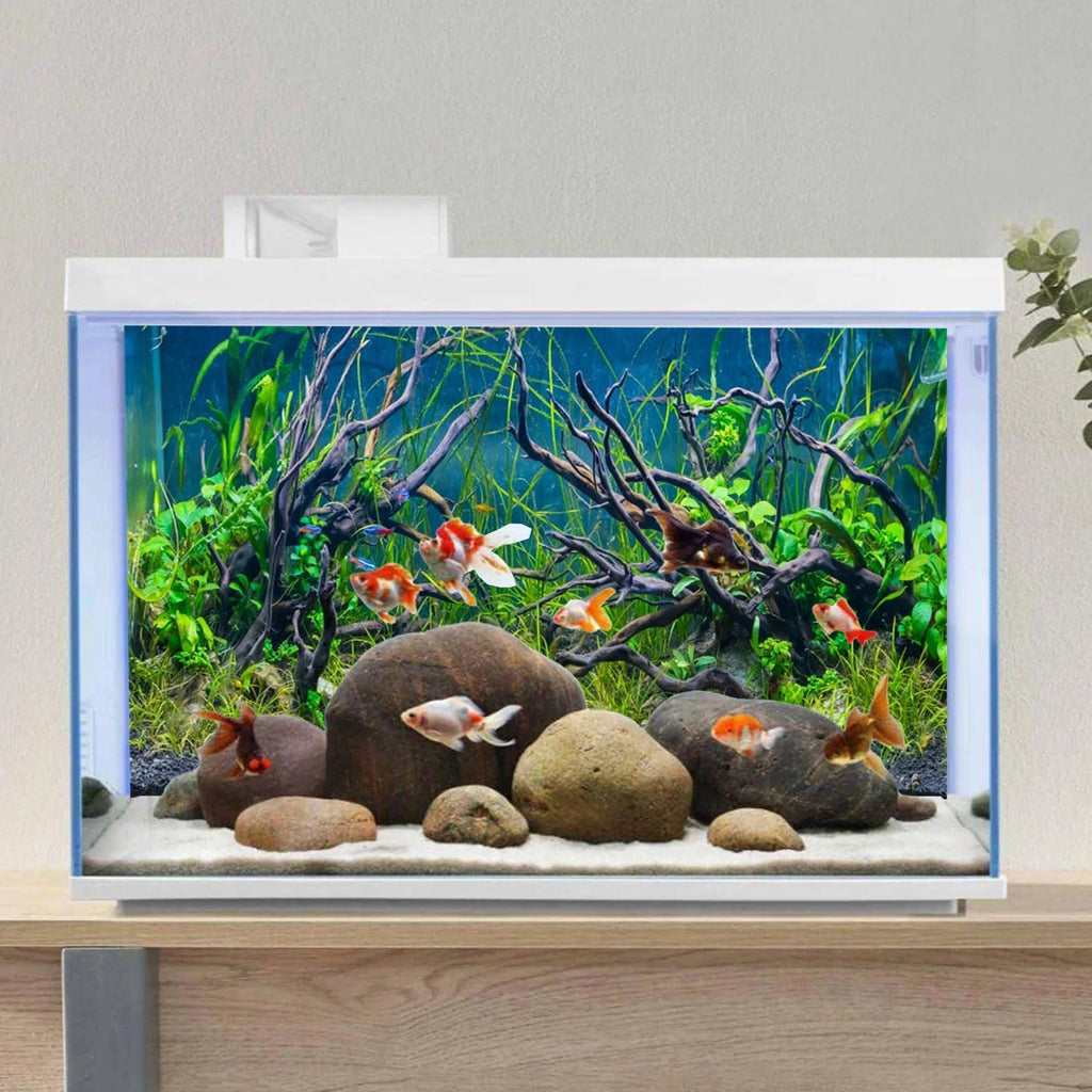 60x24 inches Tropical Fish Tank Background Aquatic Plant Aquarium Backdrop