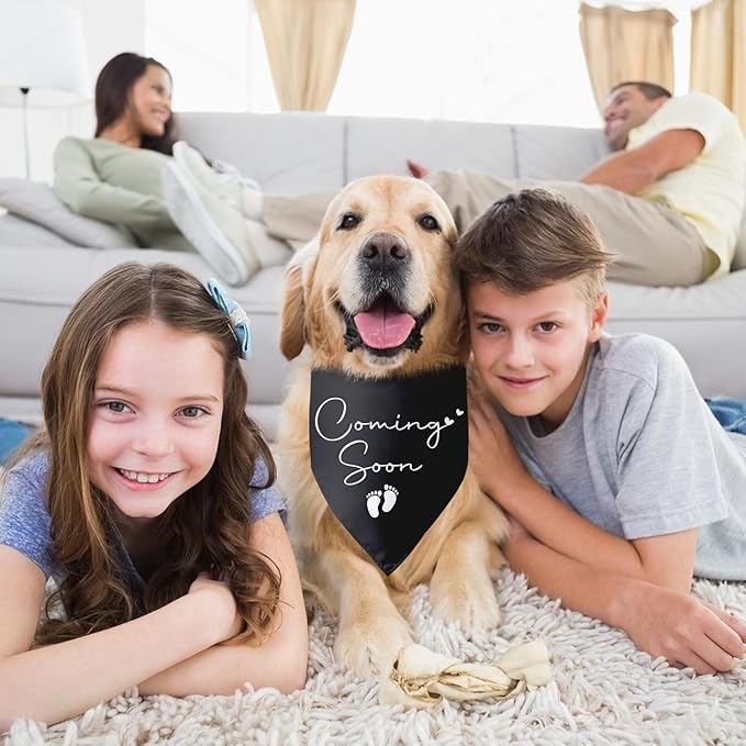 Baby Coming Soon Announcement Dog Bandana Gender Reveal Baby Announcement Pet - Image 4