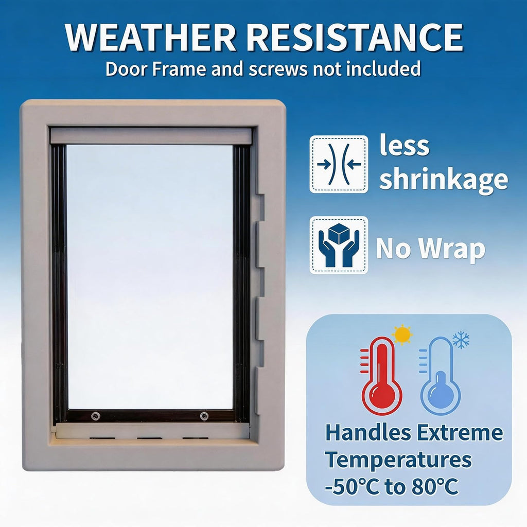 Medium Doggies Door Replacement Flap, Measures 7”X 11.25”, Compatible with Ideal Pet Products Designer Series Ruff-Weather Pet Door, Soft, Heavy-Duty, Transparent, BPA Free