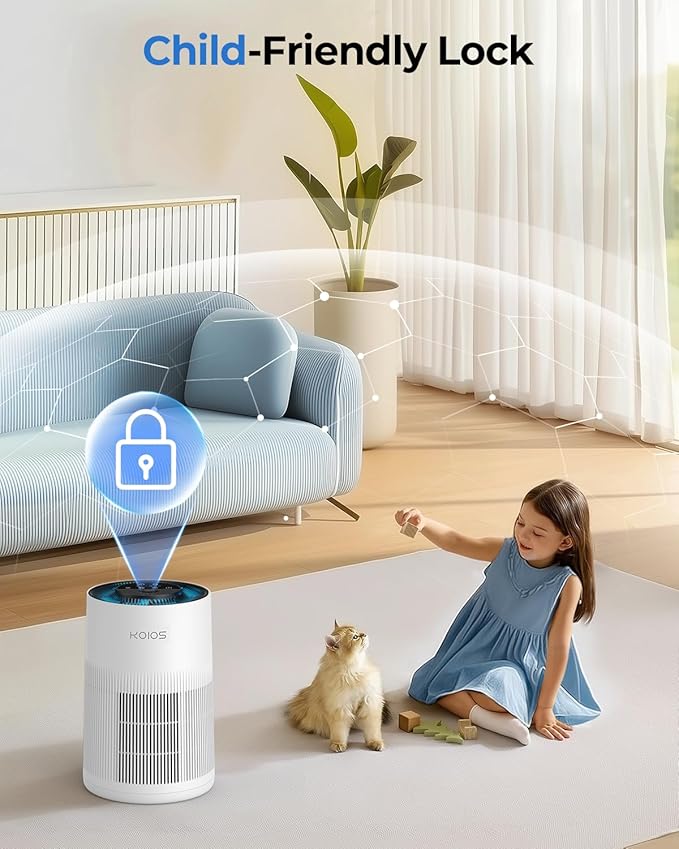Air Purifiers for Home Large Room 1200ft², KOIOS H13 True HEPA Air Purifier for - Image 8