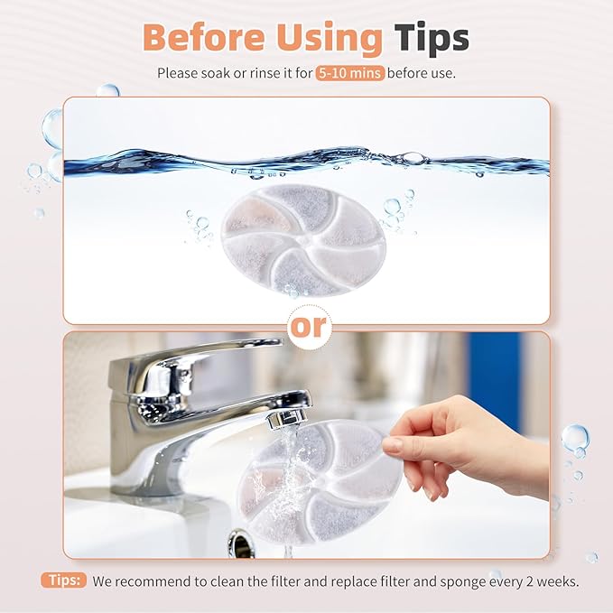 6 Set Cat Water Fountain Replacement Filter Only - Image 7