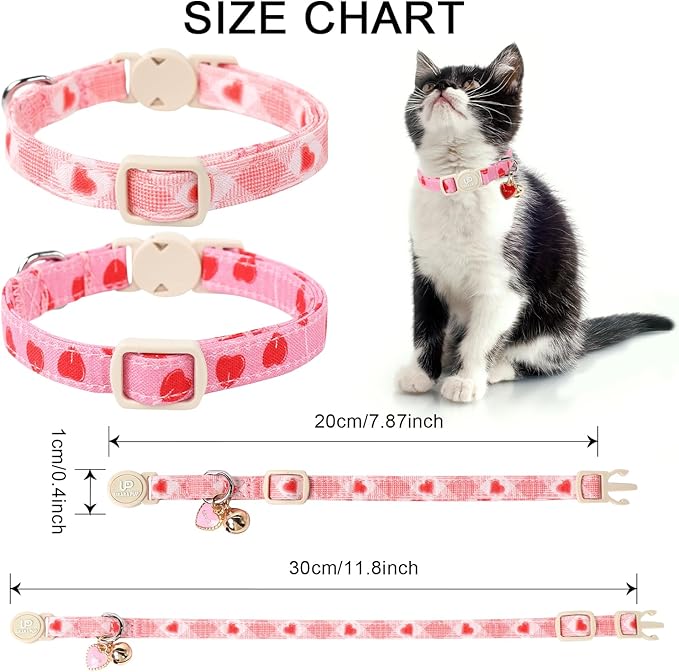 Cat Collar, 2 Pack Cat Collars-Cute Breakaway Cat Collar - Image 6
