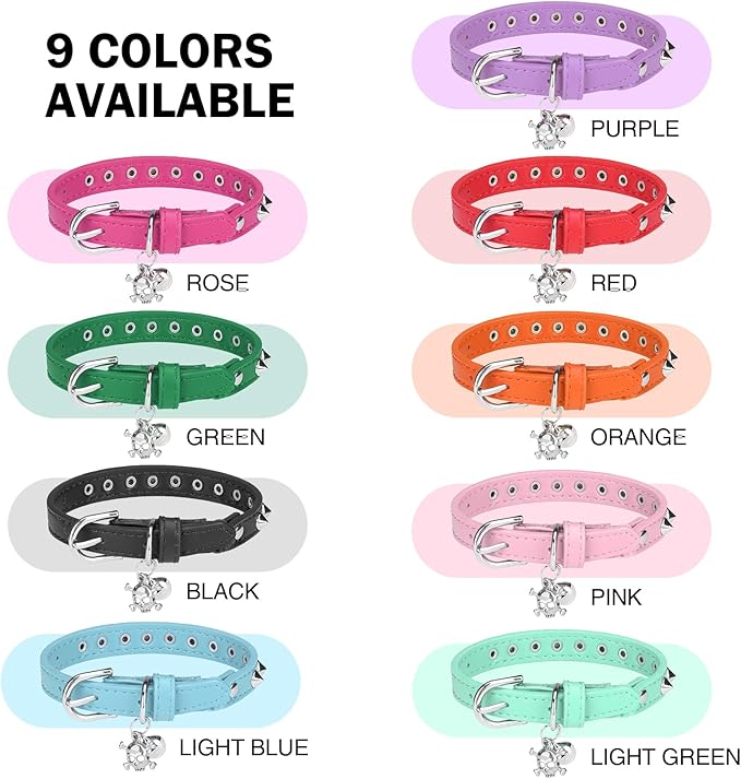 Leather Cat Collars for Boy Girl Cats - Image 7