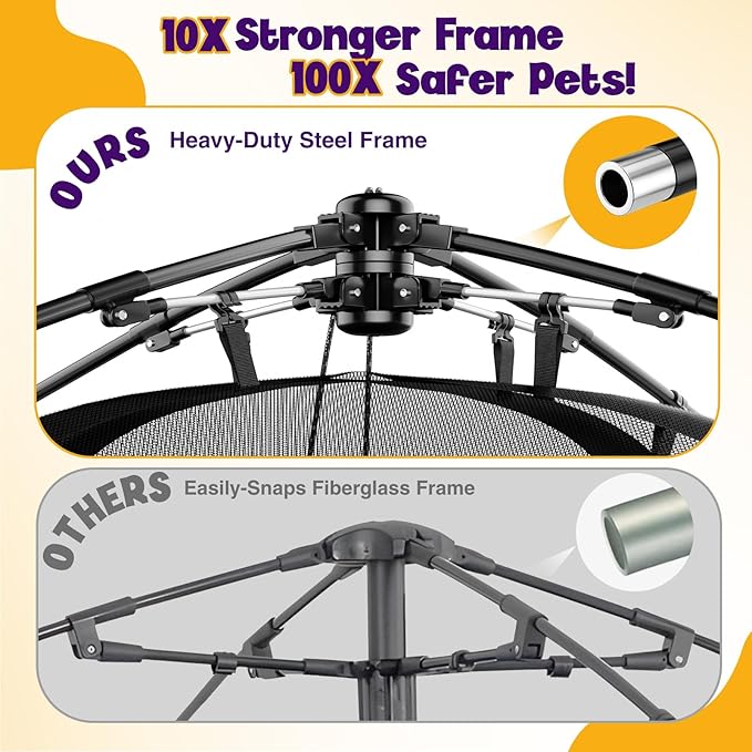 Extra Large Catio Outdoor Cat Enclosure Rywell 2-Tier Cat Tent - Image 5