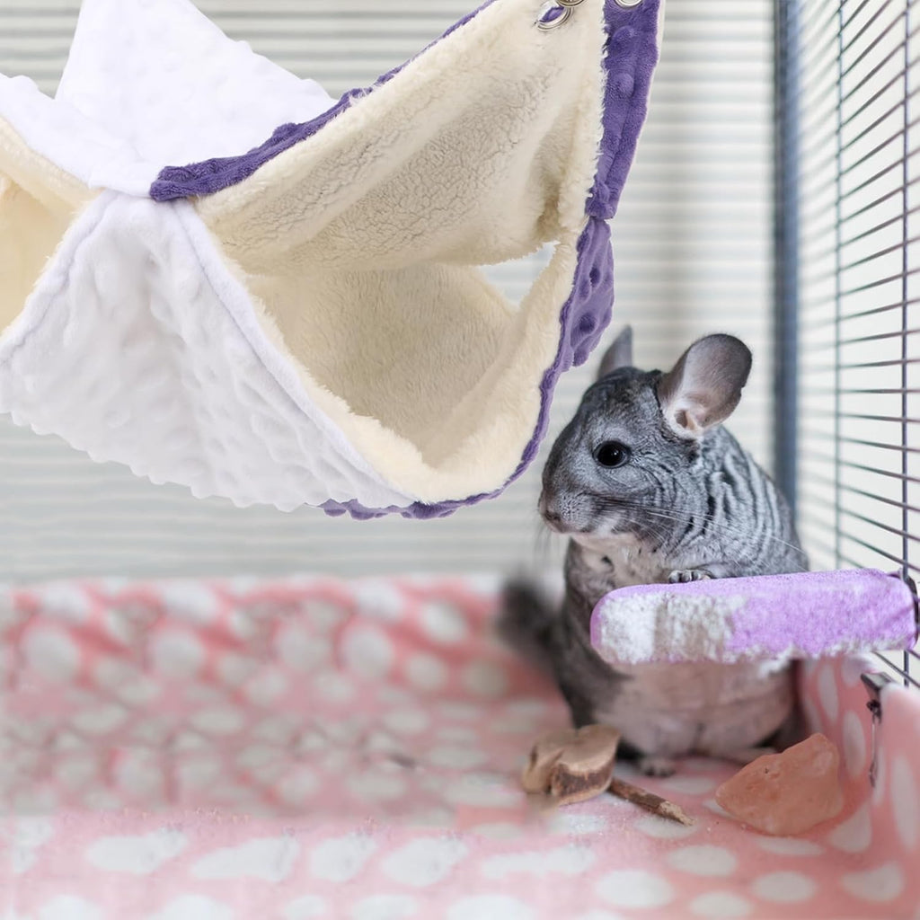 Guinea Pig Hammock Rat Hanging Bunk Bed for Small Pets, M