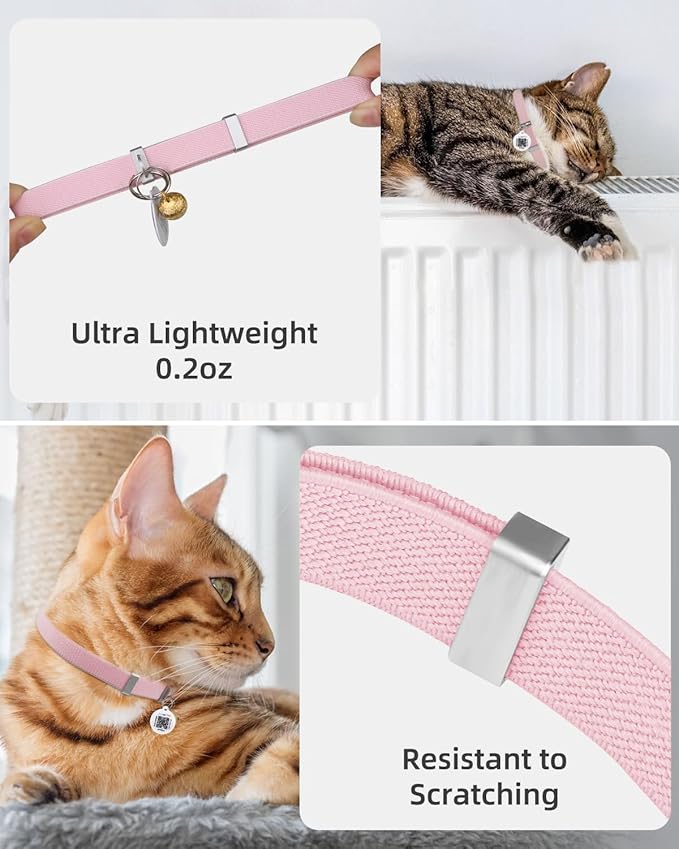 Cat Collar with Bell, Stretch Elastic Quick Release, Modifiable Pet Online - Image 3
