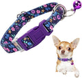 Nylon Dog Collar with Bell for Small Dogs, Adjustable Puppies, Kittens & Small by ONEFOJOJO