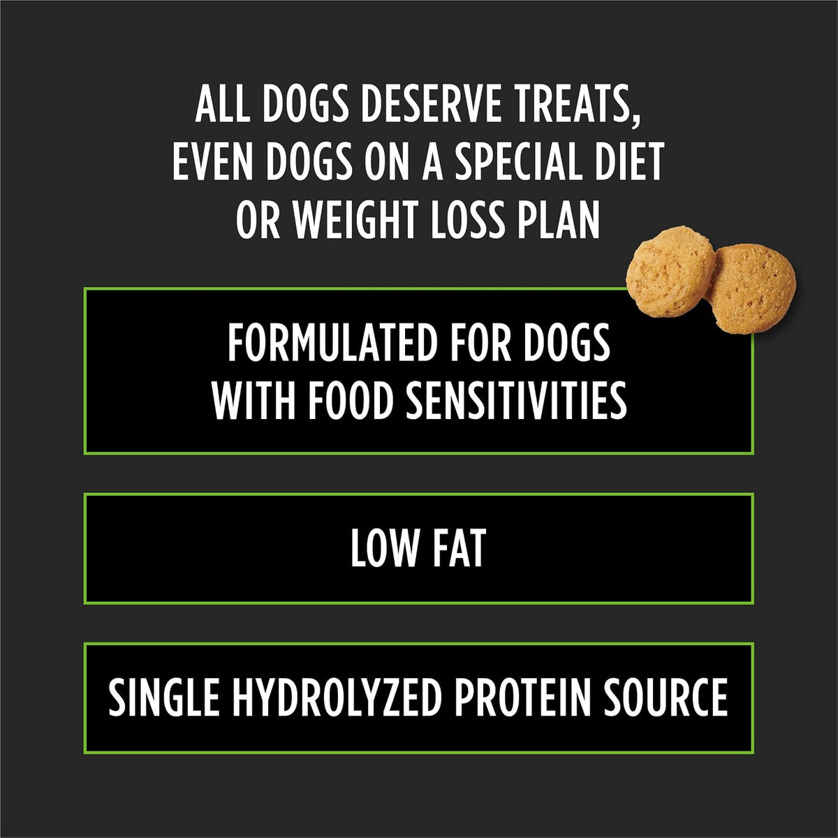 Purina Pro Plan Veterinary Diets Gentle Snackers Dog Treats, 8 oz Pouch