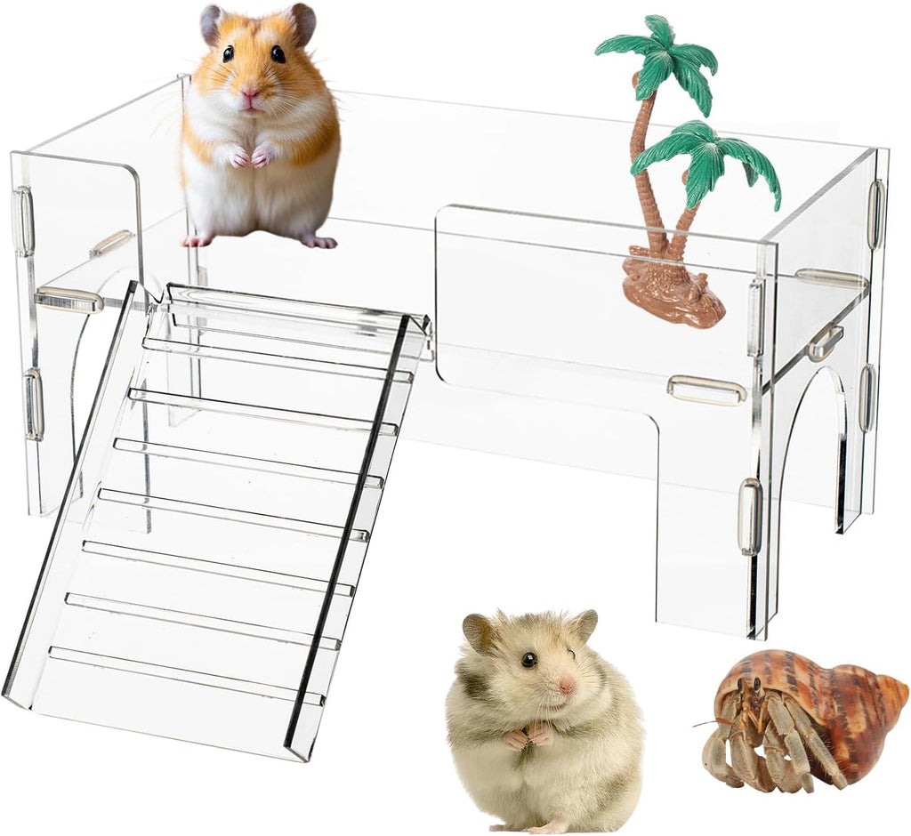 Acrylic Platforms for Dwarf Hamster, Rat, Hermit Crab