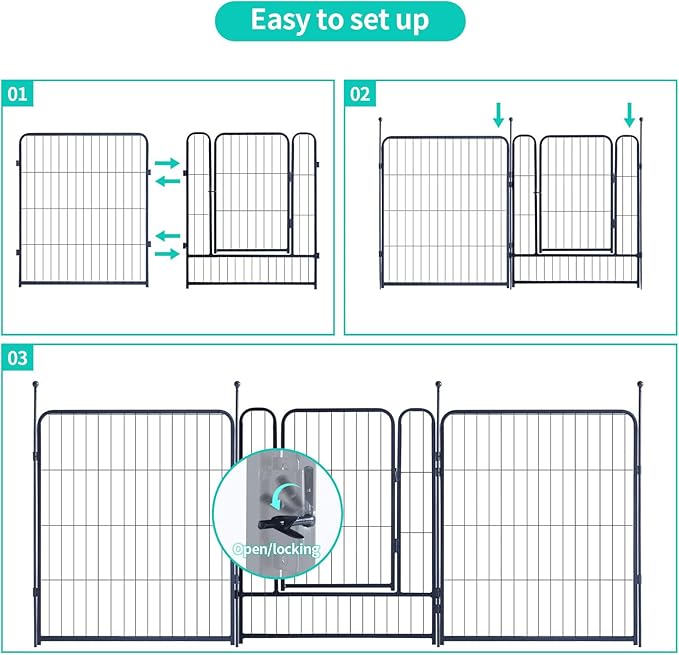 Dog Playpen, Portable Outdoor Dog Fence, Dog Playpen - Image 4